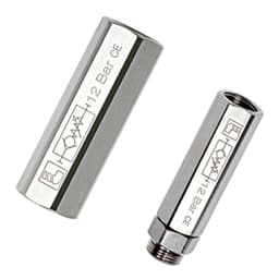 Clapets anti-retour réglables en laiton nickelé