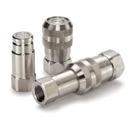 Non-Spill, Flat Face, Chemical Compatible Quick Couplings - FS Series